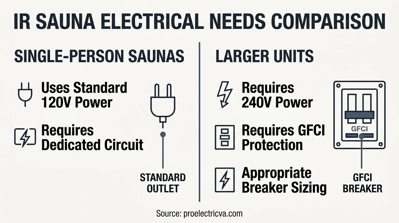 sauna electrical requirements