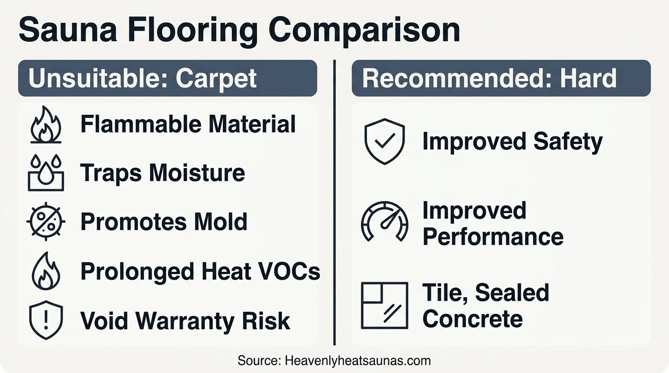 sauna room placement