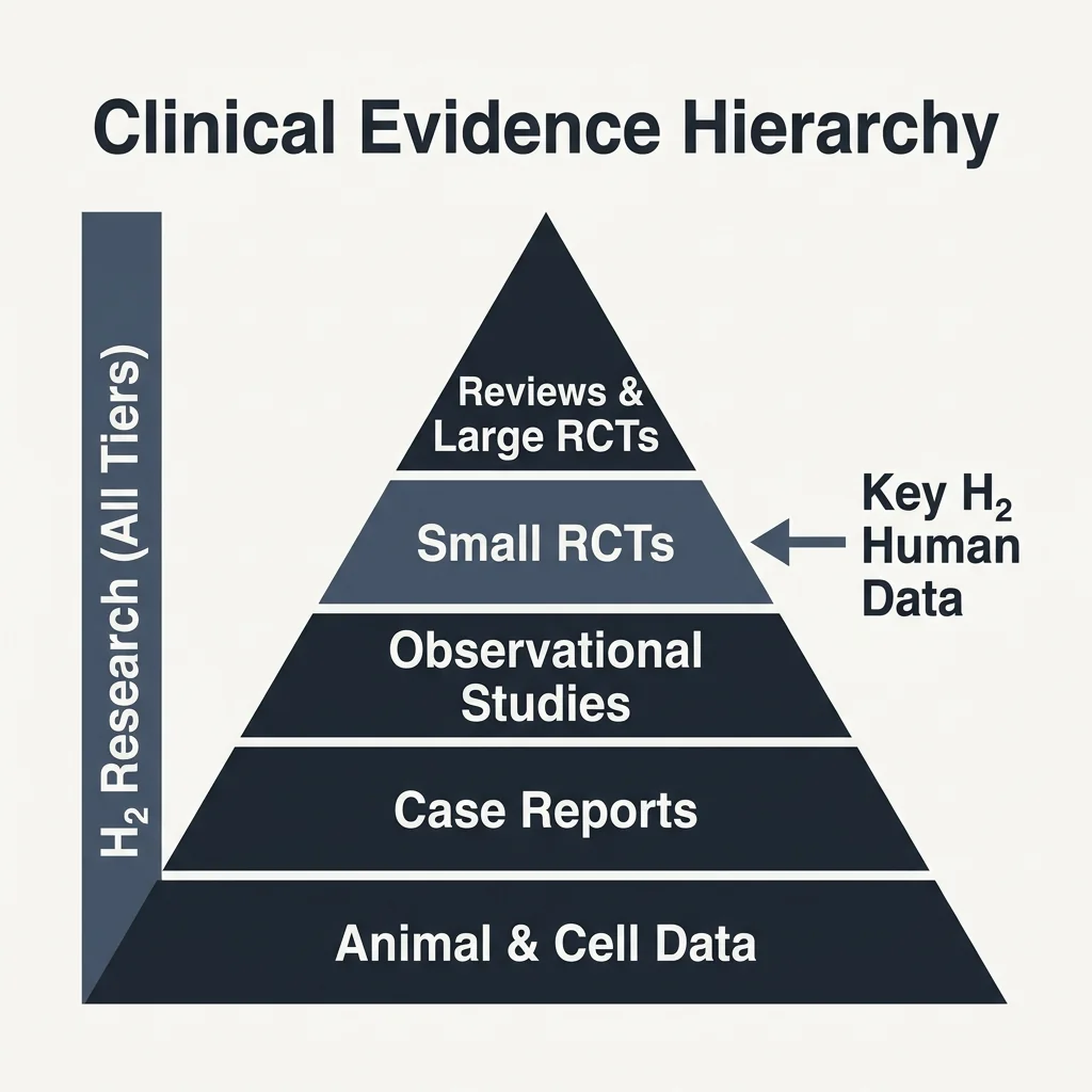 The hierarchy of evidence and where H₂ sits
