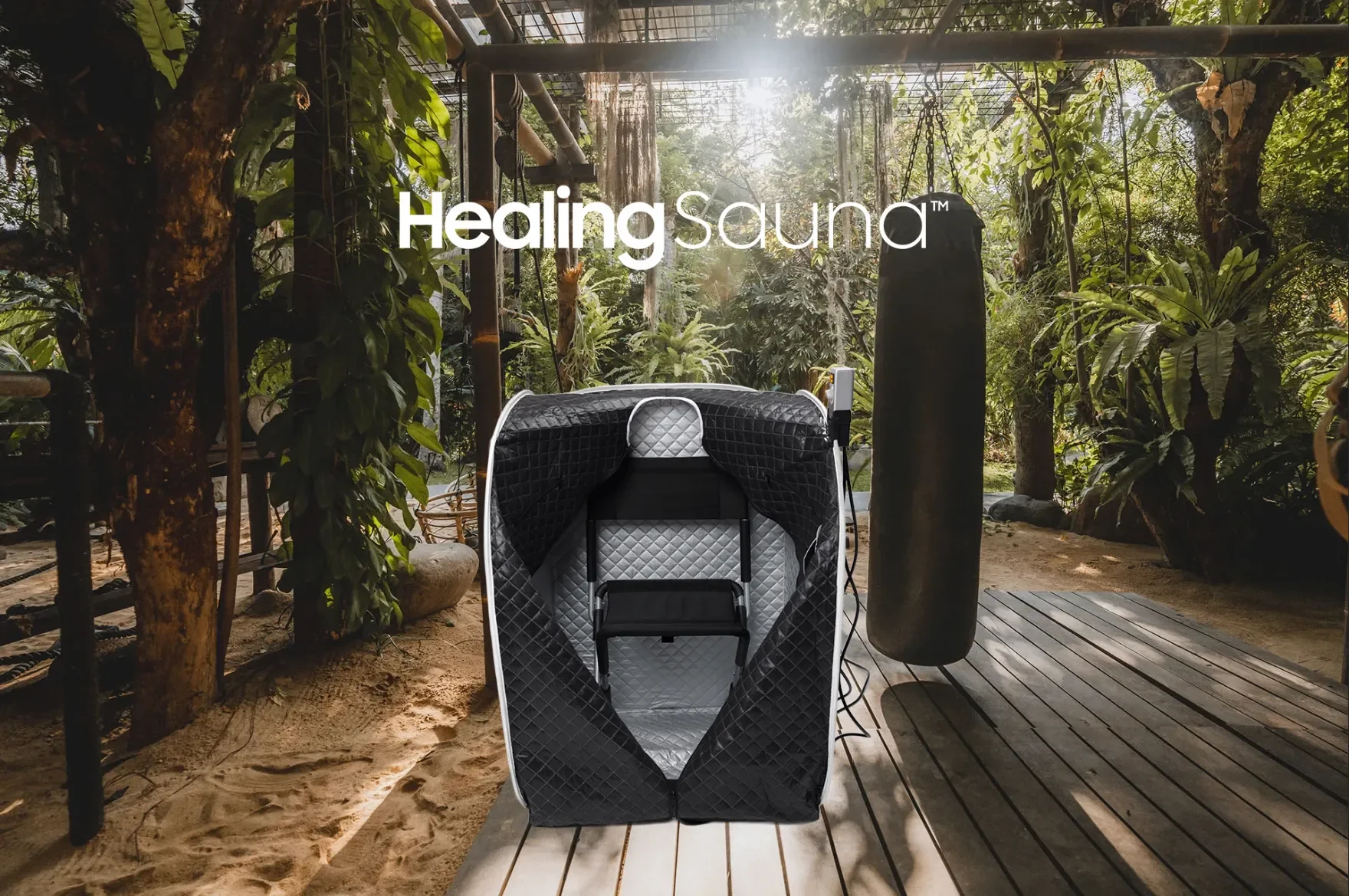 Sauna in natural setting